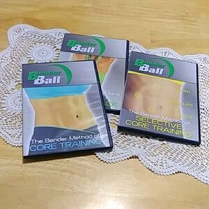 Bender Ball core Training  strength Building exercise DVD's,  health workout